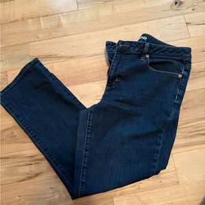 Lands' End Men's Dark Blue Straight Jeans